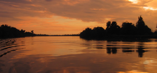 Unglaubliche Sonnenuntergänge: Kampot