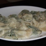 gekochte Dumplings, waren sehr lecker!