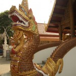 Drachen am Tempeleingang