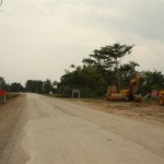 der Rückweg war anfangs eine endlose Baustelle..