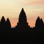 Angkor Wat beim Sonnenaufgang