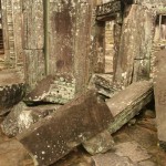 Trümmer im Bayon des Angkor Thom