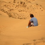 Thilo auf dem sand-slide