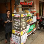 Straßenstand mit leckeren Dumplings