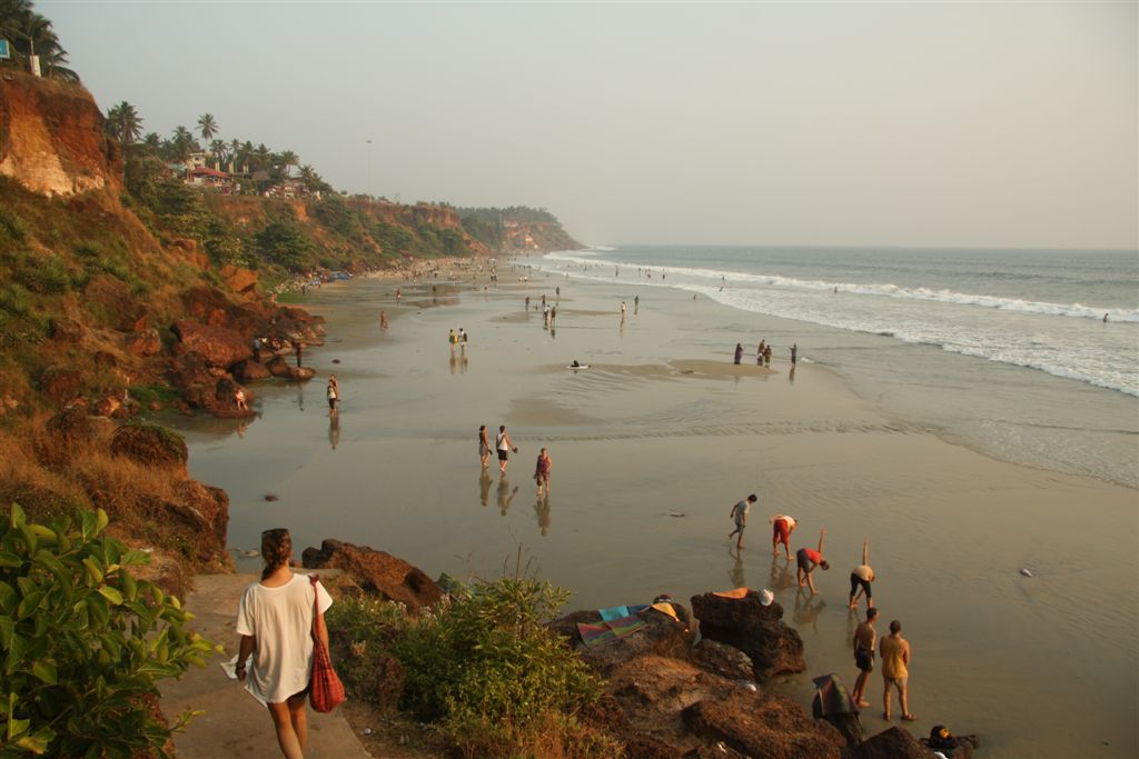 Die schwindelerregenden Klippen von Varkala (Kerala)