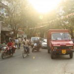 indisches City-Life in Chennai